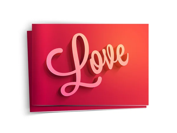 Greeting card for Valentine's Day celebration. — Stock Vector