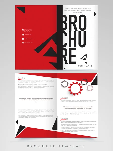 Professionele Brochure, sjabloon of Flyer. — Stockvector