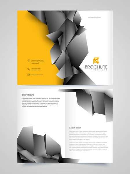 Brochure, modèle ou dépliant d'entreprise professionnel . — Image vectorielle
