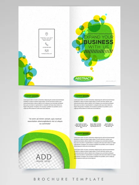 Brochure, modèle ou flyer professionnel . — Image vectorielle