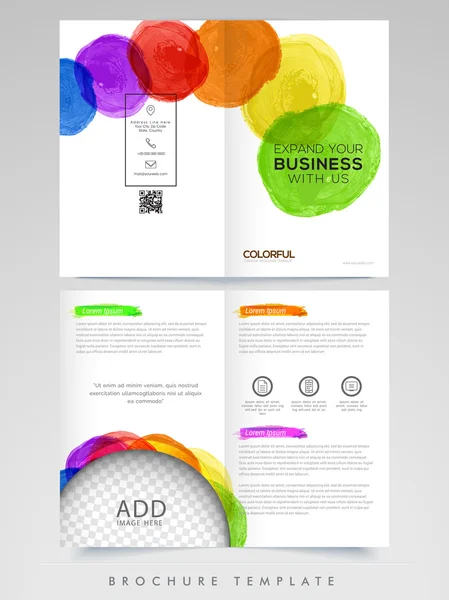 Professional Brochure, sjabloon of Flyer ontwerp. — Stockvector