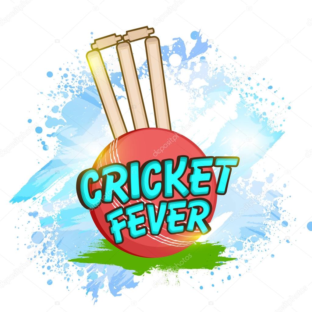 Stylish text for Cricket Sports concept.