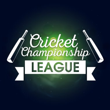 Poster, Banner or Flyer for Cricket Championship League.
