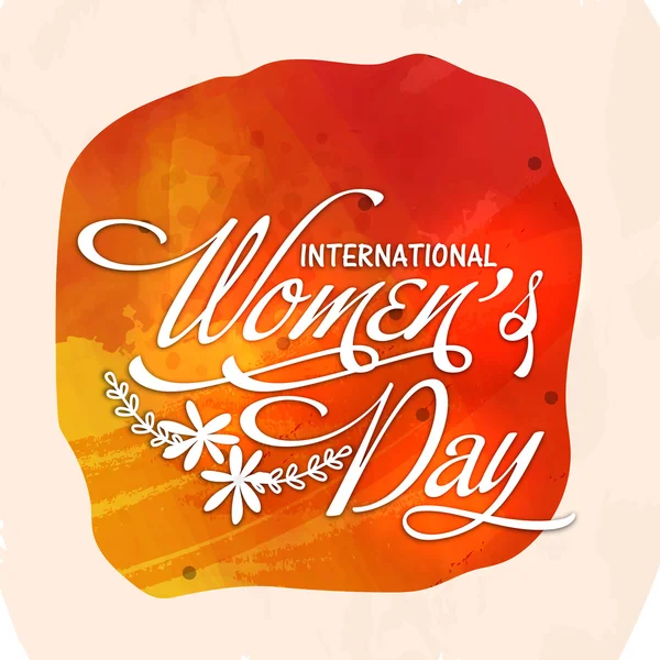 Greeting card design for International Women's Day. — Stock Vector