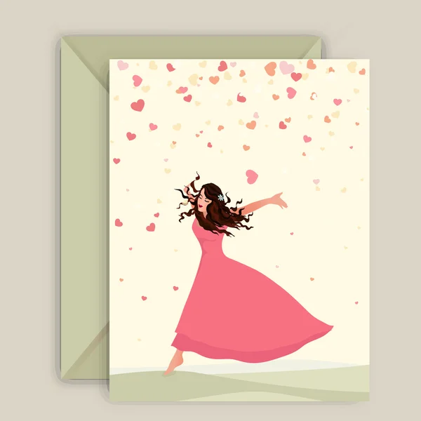 Greeting card design for Happy Women's Day. — 图库矢量图片
