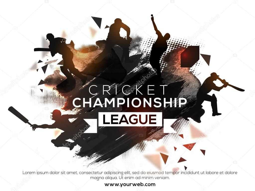 Poster, Banner or Flyer for Cricket Championship League.