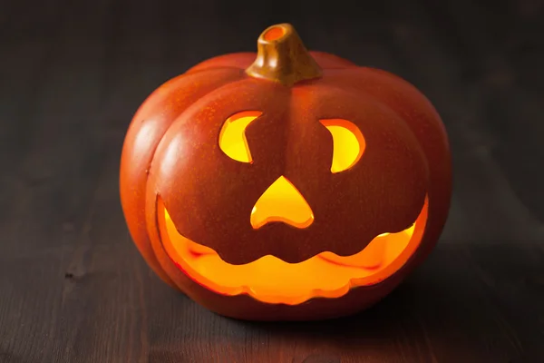 Halloween Jack O Lantern pumpkin decoration — Stock Photo, Image