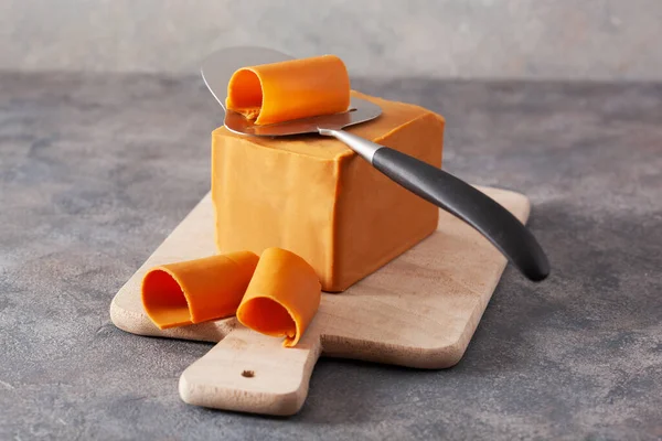 Brunost Norvégien Fromage Brun Traditionnel — Photo