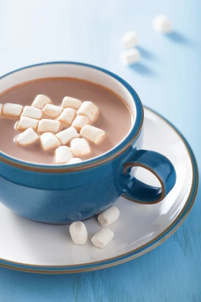 Cokelat panas dengan marshmallow mini — Stok Foto