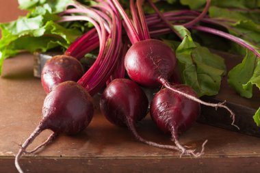 fresh beetroot on wooden background clipart