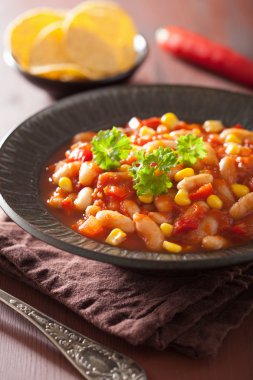 Meksika sebzeli biber plaka