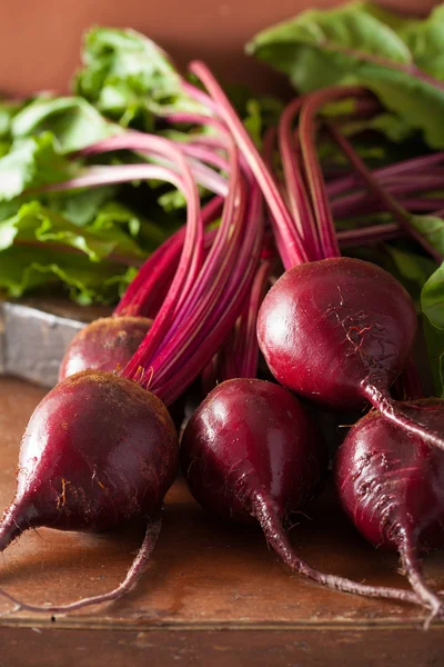 Fresh beetroot on wooden background — Stock Photo, Image