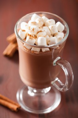 mini lokum tarçın kış içki ile sıcak çikolata