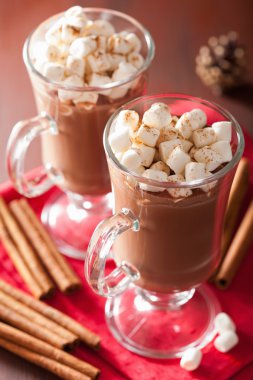 mini lokum tarçın kış içki ile sıcak çikolata