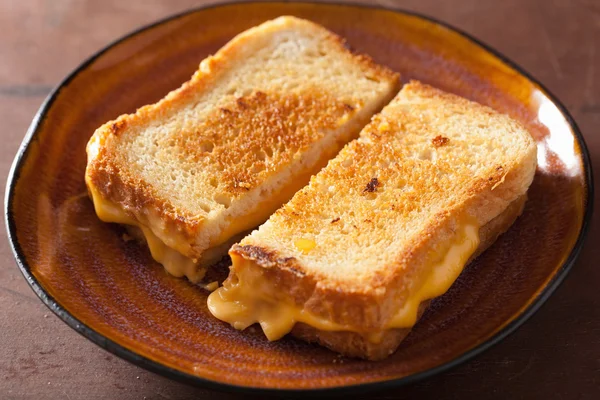 Grilled cheese sandwich for breakfast — Stock Photo, Image