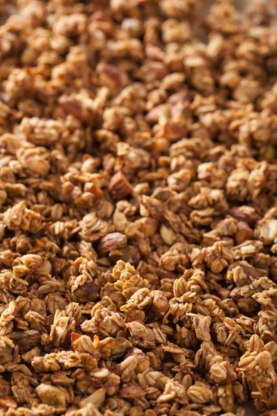 Granola sana casera sobre fondo de papel de respaldo — Foto de Stock