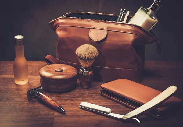 Gentleman's accessories on a luxury board — Stock Photo, Image