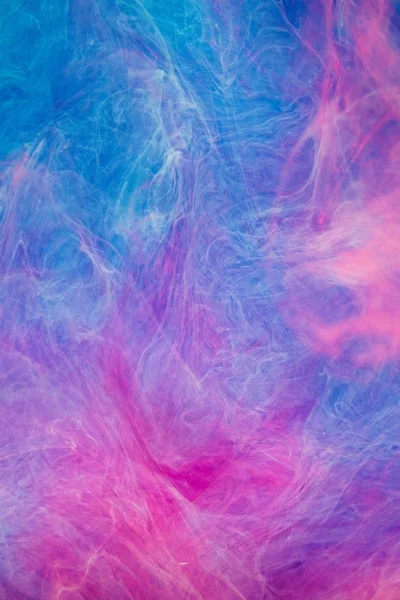 Niebieski różowy chmur atrament w cieczy — Zdjęcie stockowe