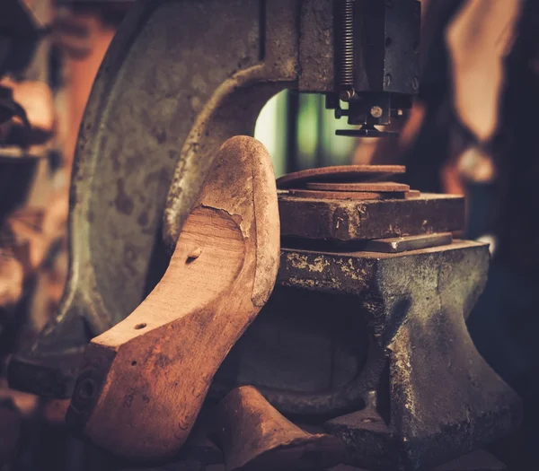 Shoemaker studio zanaat profesyonel makine. — Stok fotoğraf