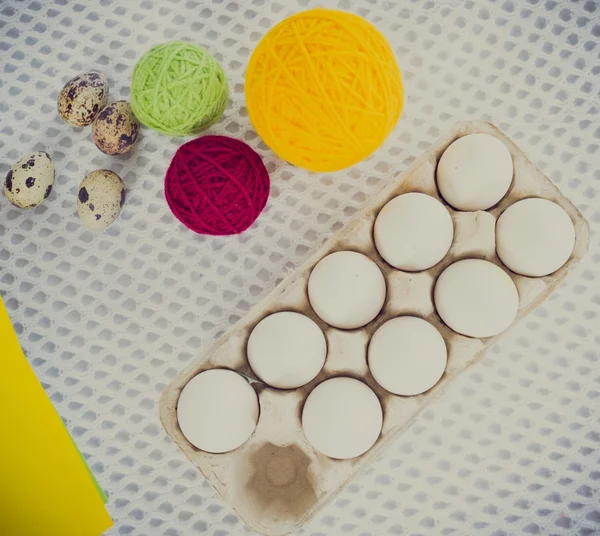 Close-up Easter egg painting — Stock Photo, Image