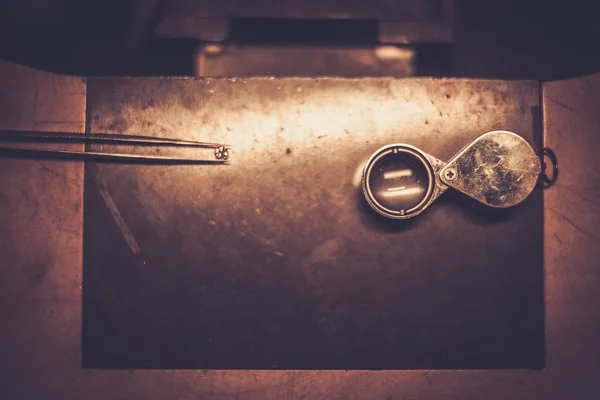 Desktop für Bastelschmuck — Stockfoto