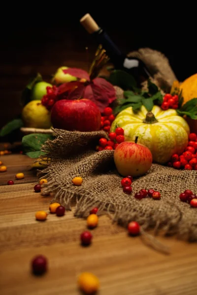 Thanksgiving day herfst stilleven — Stockfoto