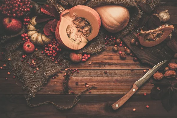 Thanksgiving day autumnal still life — Stock Photo, Image