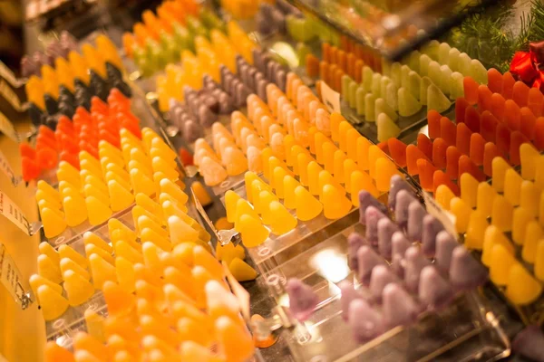 Sweets on market stall — Stock Photo, Image