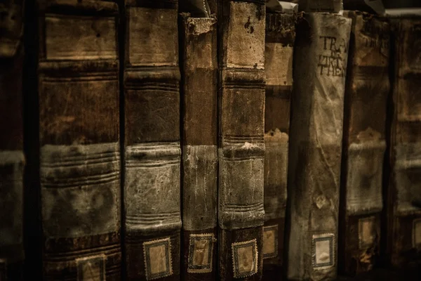 Libros antiguos en fila — Foto de Stock