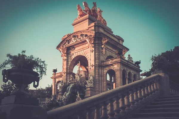 Fuente en un Parque de la Ciutadella — Foto de Stock