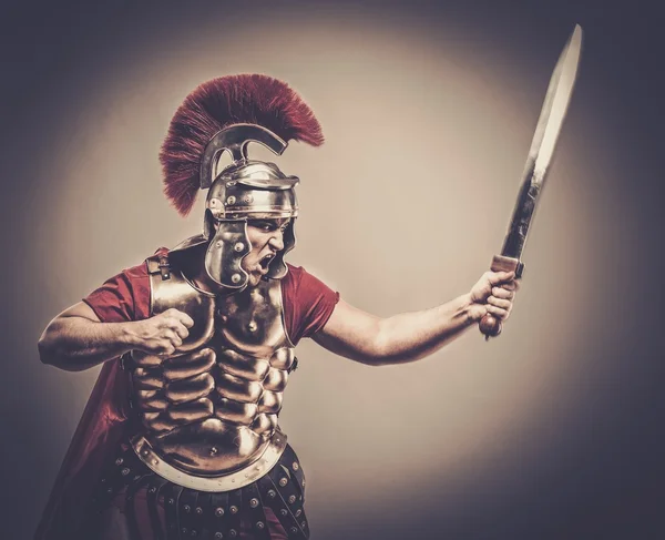 Legionary soldier ready for a war — Stock Photo, Image