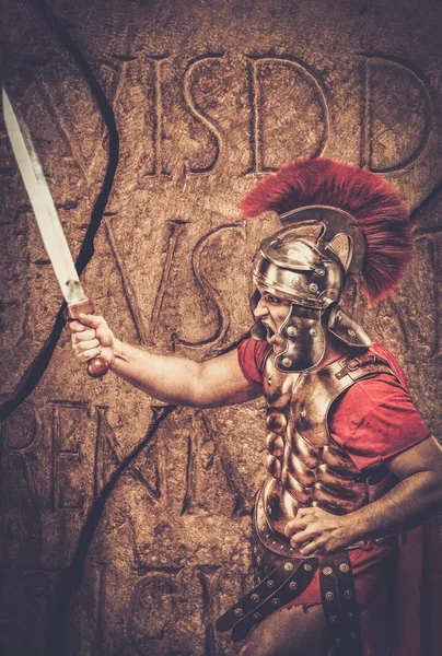 Roman legionary soldier — Stock Photo, Image