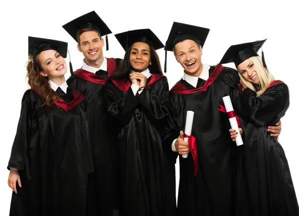 Grupo étnico multi de estudantes graduados — Fotografia de Stock