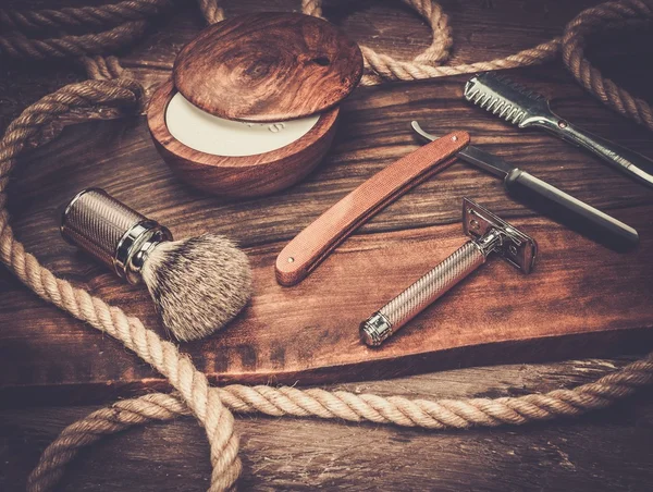 Shaving accessories view — Stock Photo, Image