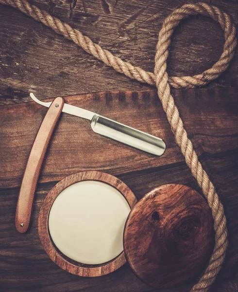 Shaving accessories view — Stock Photo, Image