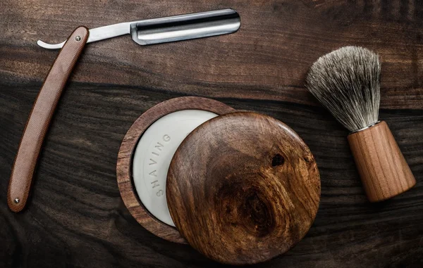 Shaving accessories view — Stock Photo, Image