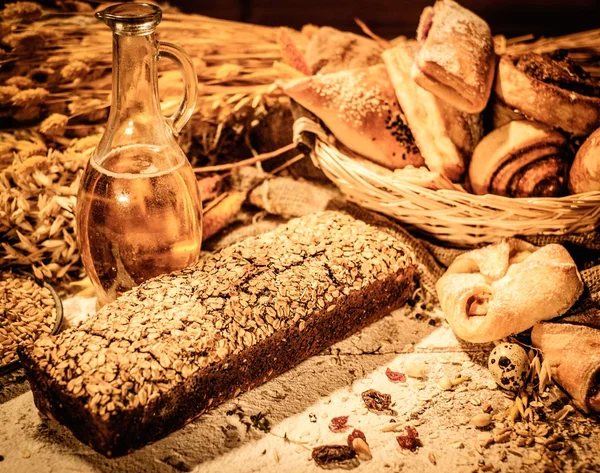 Homemade baked goods on a table — Stock Photo, Image