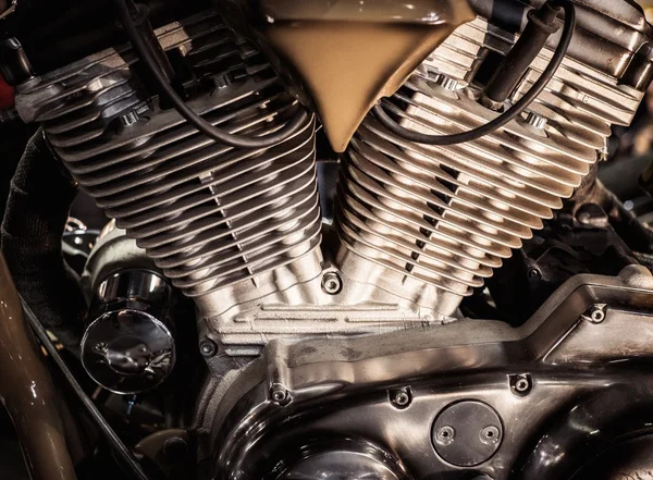 Close-up of a motorcycle engine — Stock Photo, Image