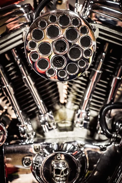 Close-up van een motorfiets — Stockfoto