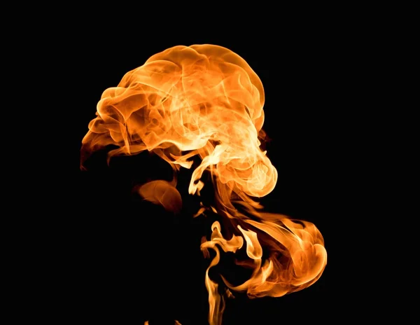 Brinnande flamma bakgrund — Stockfoto