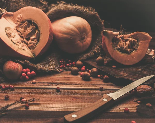 Giorno del Ringraziamento natura morta autunnale — Foto Stock