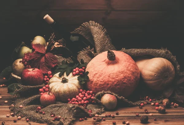 Thanksgiving day autumnal still life — Stock Photo, Image