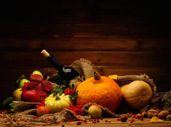 Thanksgiving day herfst stilleven — Stockfoto