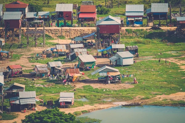 Floating village Phnom Krom, Siem Reap — Stock Photo, Image