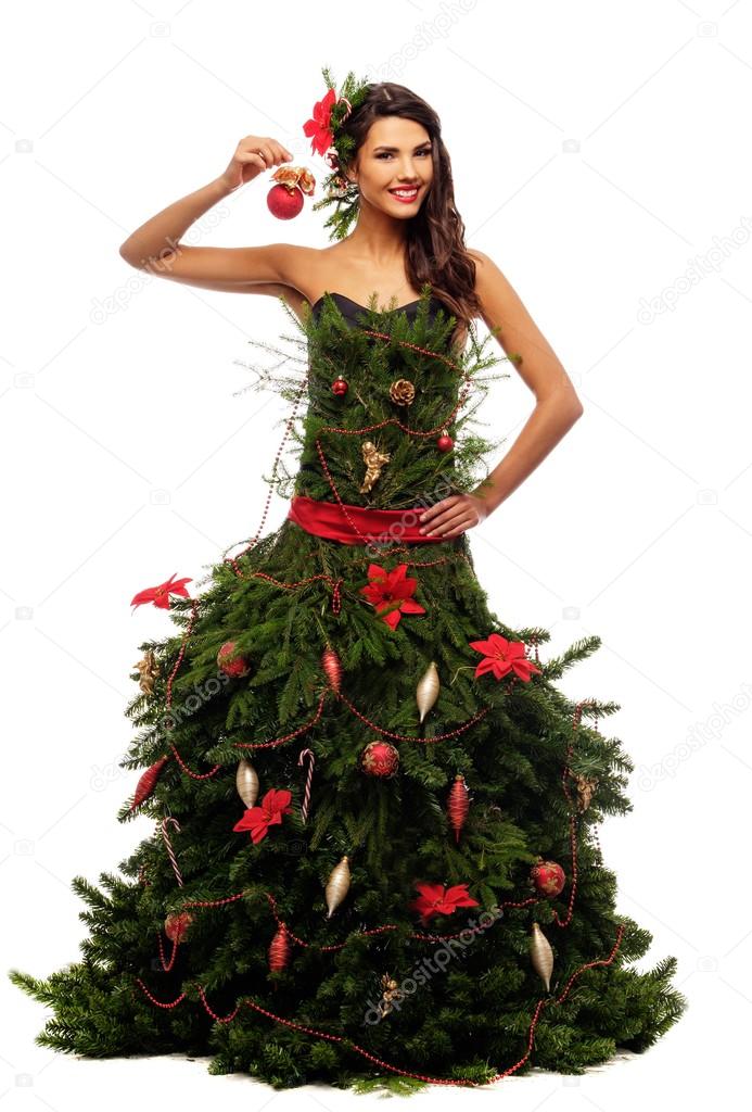 Árbol de navidad vestido fotos de stock, imágenes de Árbol de navidad  vestido sin royalties | Depositphotos
