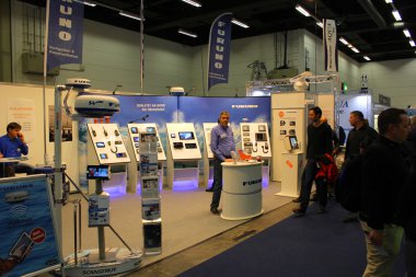Hamburg, Almanya - 31 Ekim: Hanseboot Expo tarihinde 31 Ekim 2014 Hanseboot - uluslararası boat show, Hamburg, Almanya.
