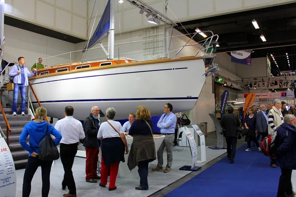 Hamburg, Almanya - 31 Ekim: Hanseboot Expo tarihinde 31 Ekim 2014 Hanseboot - uluslararası boat show, Hamburg, Almanya.