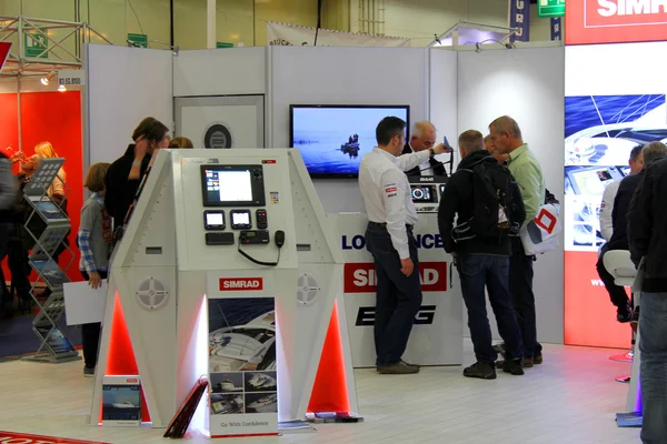 Hamburg, deutschland - 31.10.2014: hanseboot expo am 31.10.2014 auf der hanseboot - the international boat show, hamburg, Germany. — Stockfoto