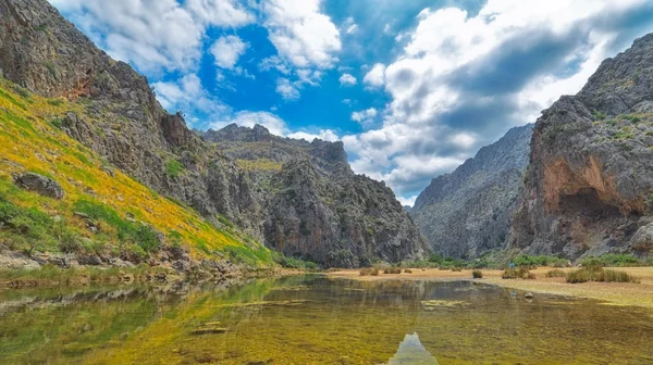 Valley near Sa Calobra Bay — Stock Photo, Image