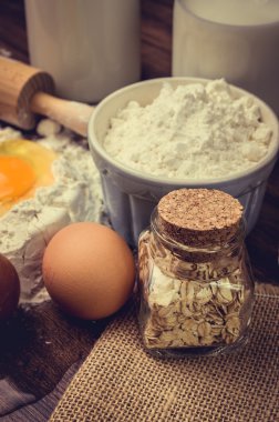 yumurta ve un ile yakından.